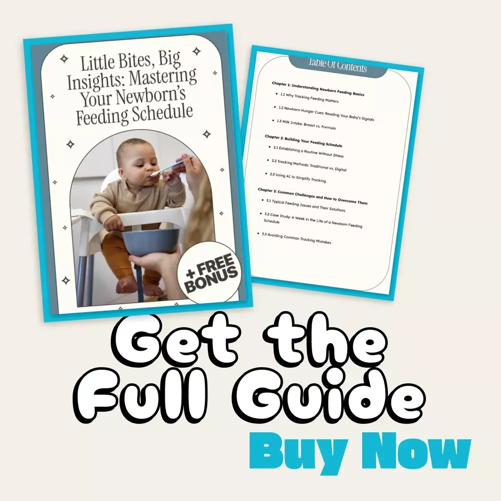 Little Bites, Big Insights: Mastering Your Newborn’s Feeding Schedule | Digital Guide for New Parents | How to Track Newborn Feeding Schedule | Printable & Digital Download for Baby Routine