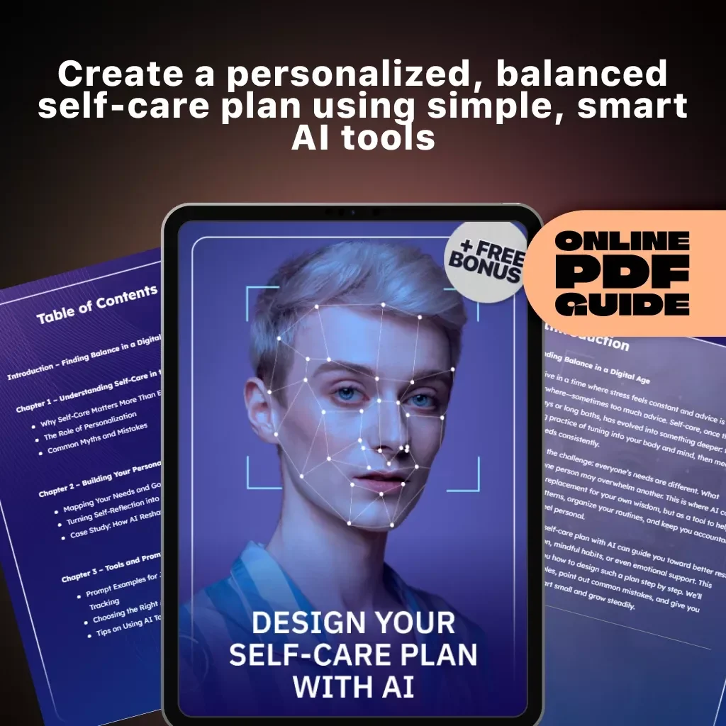 Design Your Self-Care Plan with AI | Personalized Self-Care Plan Using AI | Digital Wellness Guide for Mindful Living