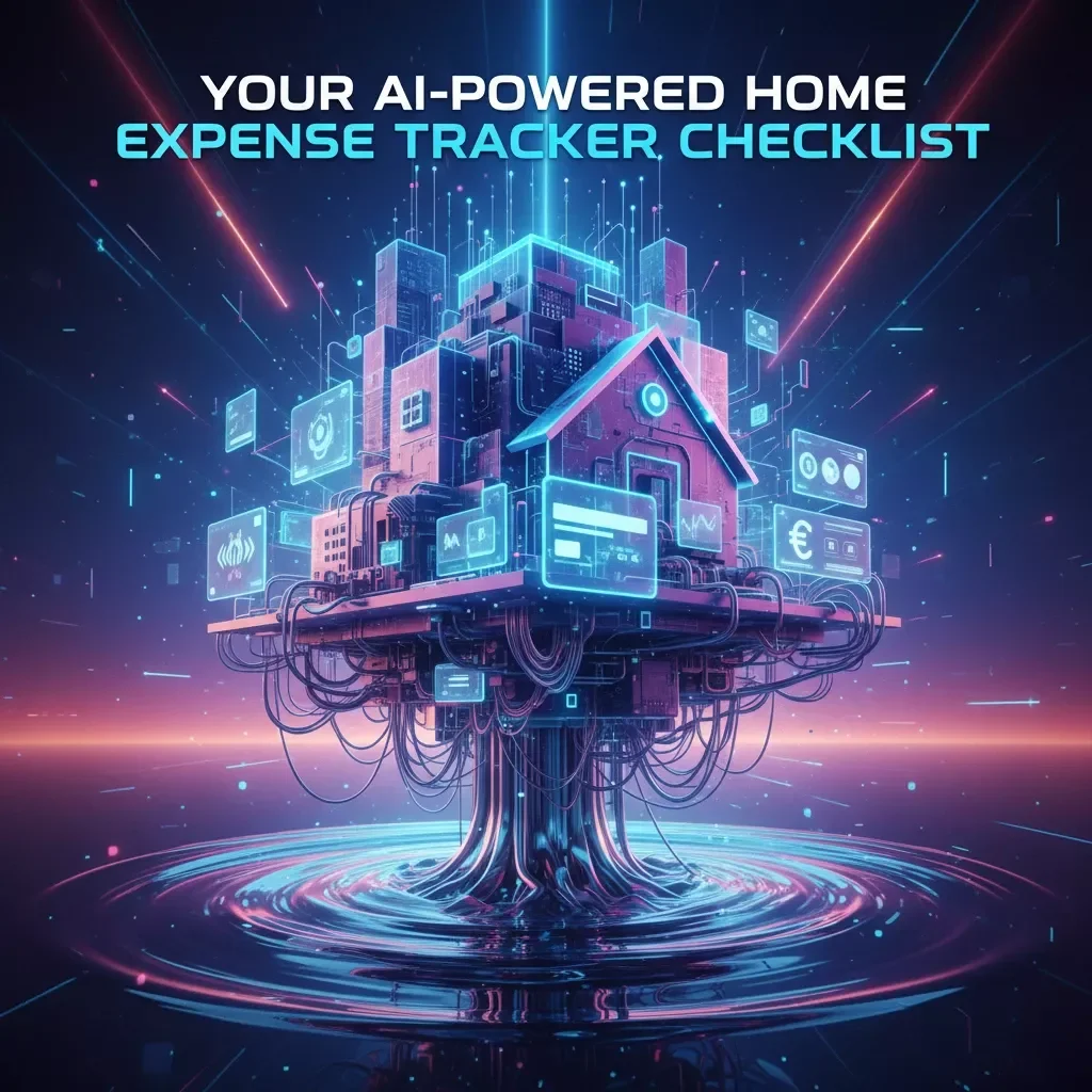 Smart Spending Made Simple: Your AI-Powered Home Expense Tracker Checklist | Digital Download | Budgeting Template | Learn How to Use AI to Track Home Expenses | Money Management Printable