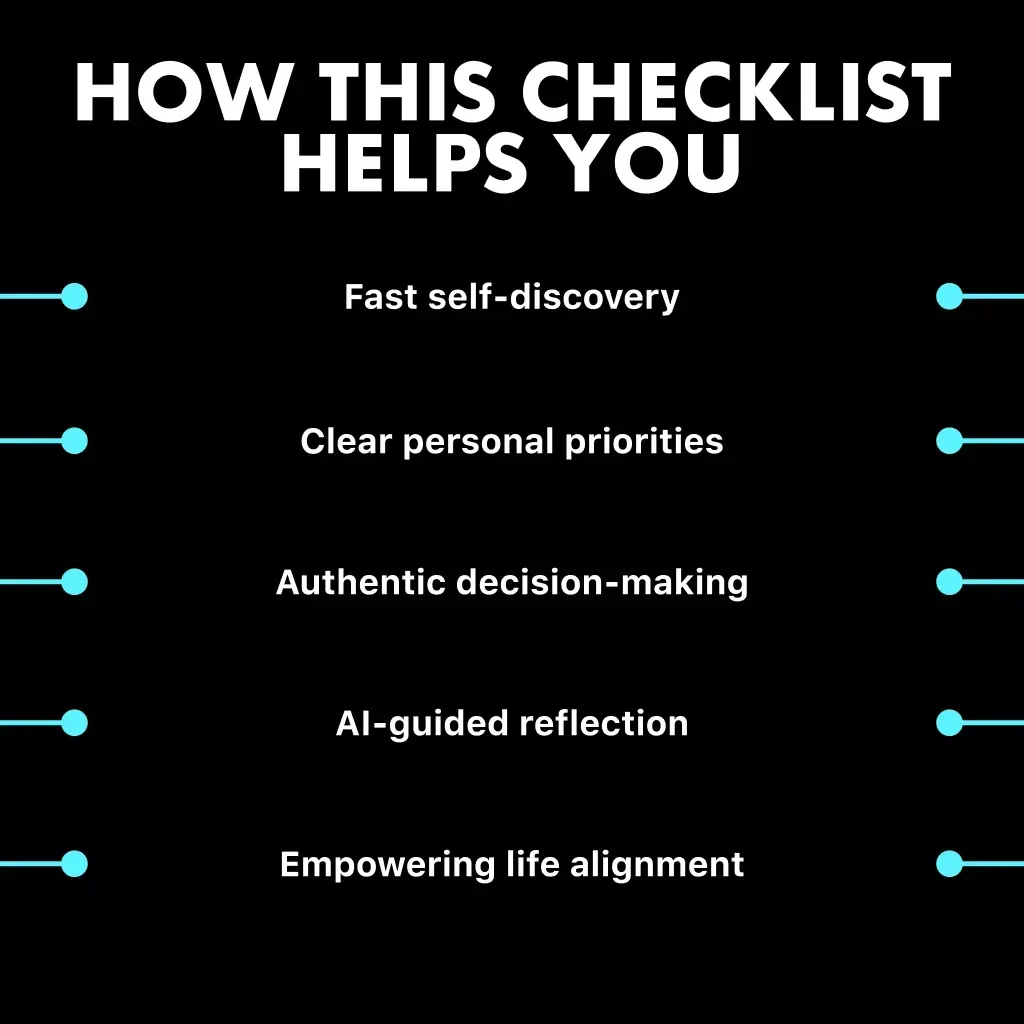 AI-Powered Core Values Compass: Discover What Truly Drives You | Digital Self-Discovery Checklist | How to Use AI to Identify Your Core Values
