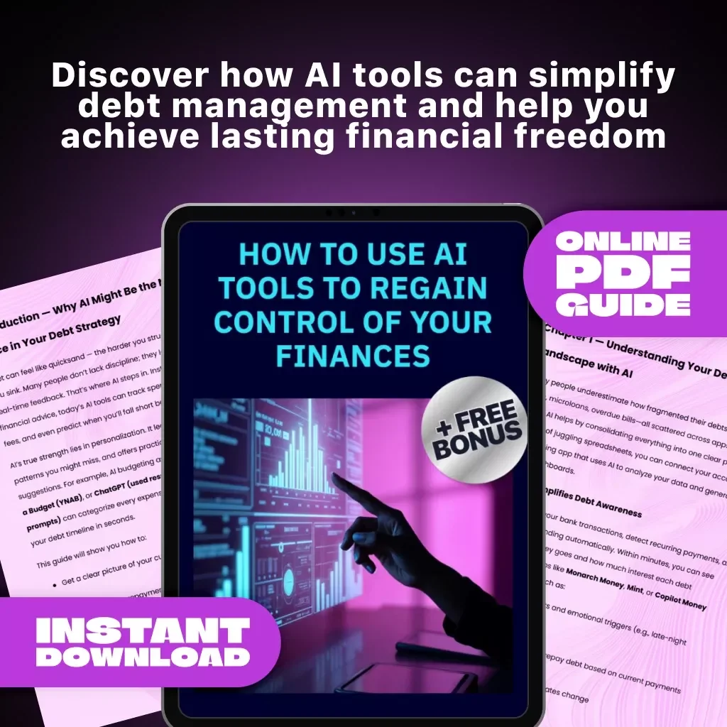How to Use AI Tools to Regain Control of Your Finances | Digital Debt Management Guide | Learn How to Use AI to Manage Debts, Build Financial Freedom & Stay on Track