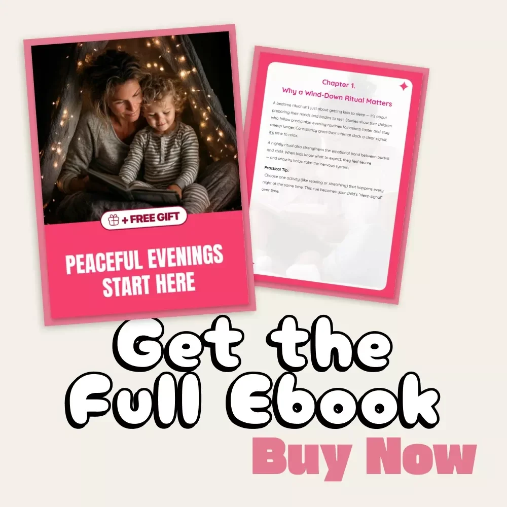 Peaceful Evenings Start Here | How to Create a Night Wind-Down Ritual | Digital eBook for Parents & Calm Seekers