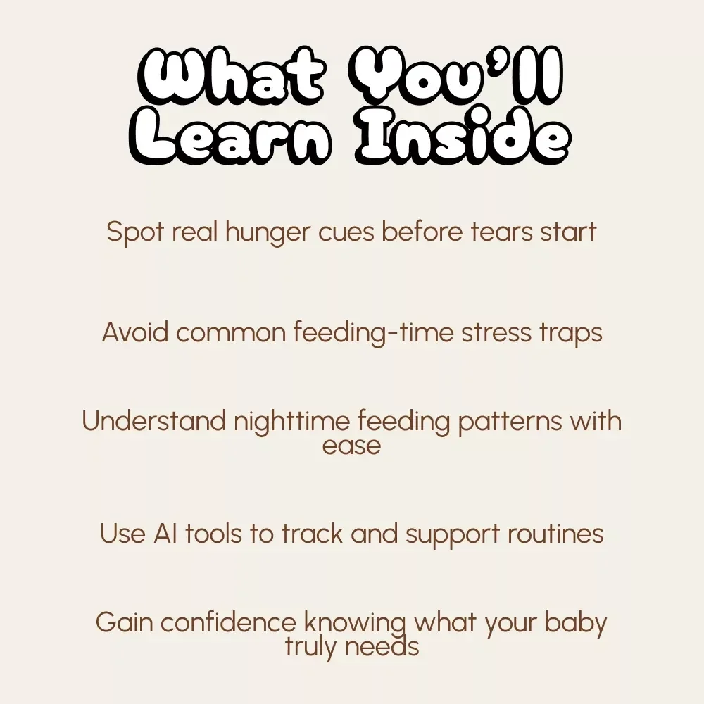 Always Hungry Baby – What’s Going On? | Newborn Feeding Guide for Parents | Digital Download | Understand Why Is Newborn Always Hungry & Learn Baby Hunger Cues