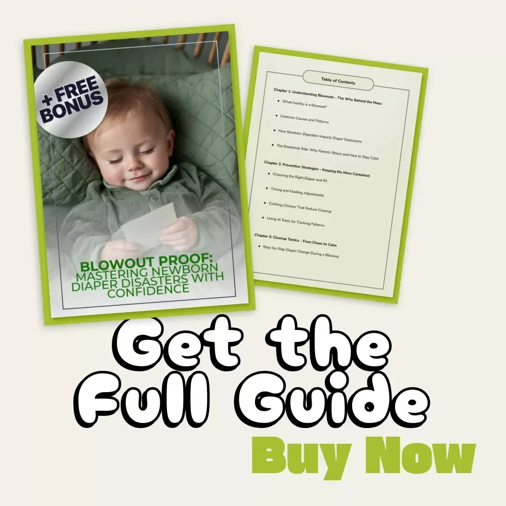 Blowout Proof: Mastering Newborn Diaper Disasters with Confidence | Digital Guide for Parents | How to Manage Blowouts in Newborns Step-by-Step