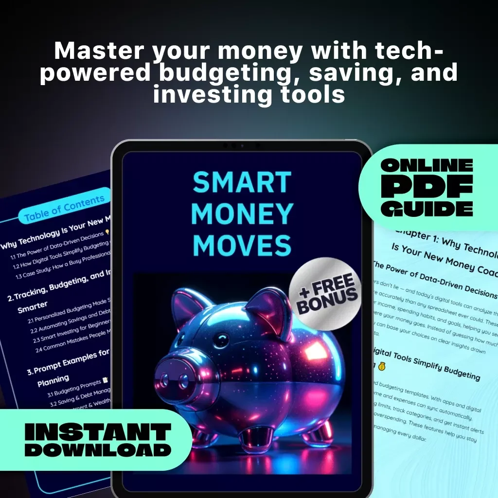 Smart Money Moves | How to Use AI for Personal Finance | Digital Guide for Smarter Budgeting, Saving & Investing