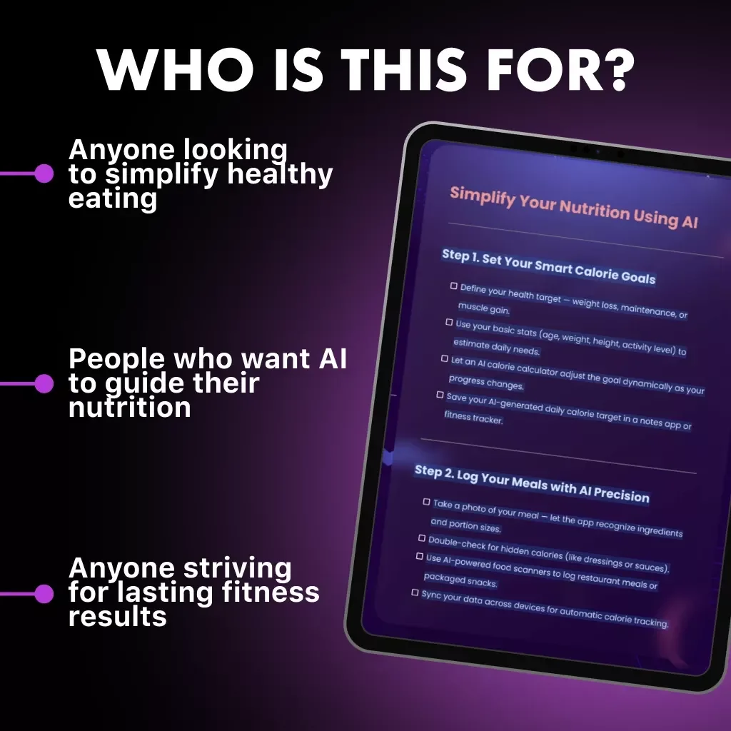 Simplify Your Nutrition Using AI | Digital Checklist for Effortless Calorie Tracking | Learn How to Use AI to Count Calories Easily