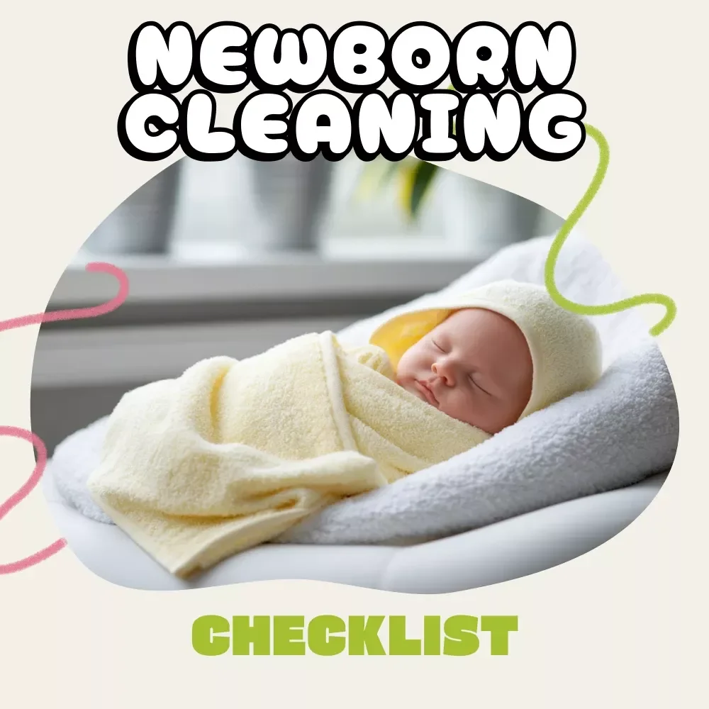 Sparkling Little Eyes & Tiny Noses: Newborn Cleaning Checklist | Baby Care eBook | Gentle Infant Hygiene Guide | Printable Digital Download for New Parents