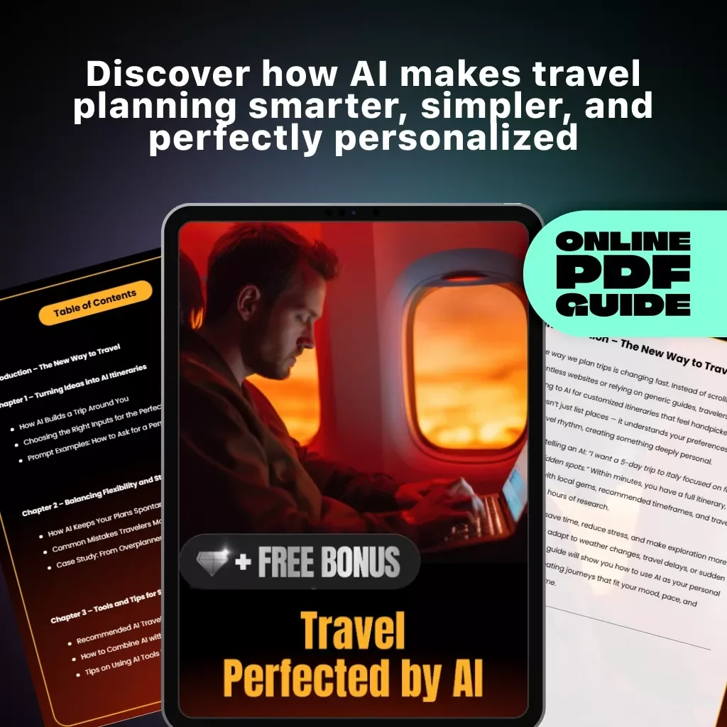 Travel Perfected by AI – Ultimate Digital Guide to ai-generated travel itineraries, Personalized Trip Planning & Smart Travel Tools
