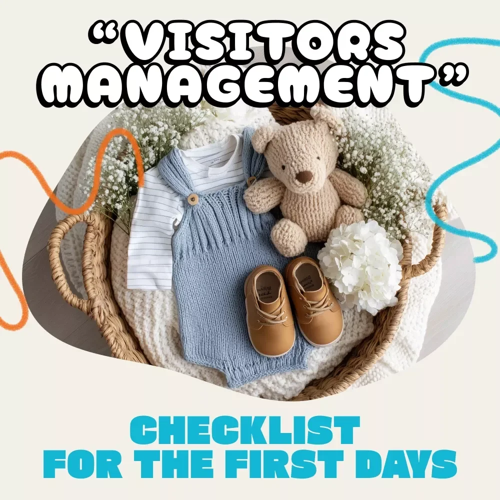 Newborn & You: The “Visitors Management” Checklist for the First Days | Printable Postpartum Boundaries Guide | Digital Download for New Moms, Birth Recovery Support, Baby Visitor Rules, Self-Care Planning