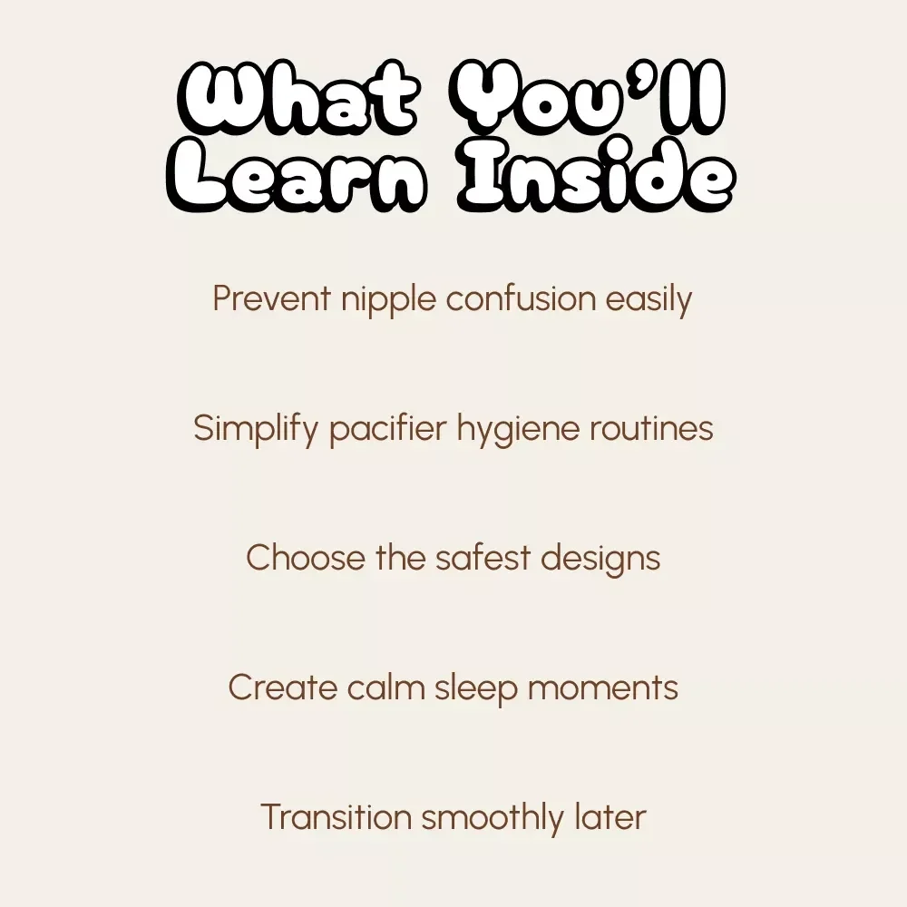 Checklist for Introducing a Pacifier Safely | Digital Download for New Parents | Baby Care Guide | How to Introduce Pacifier Safely | Printable Baby Safety Checklist