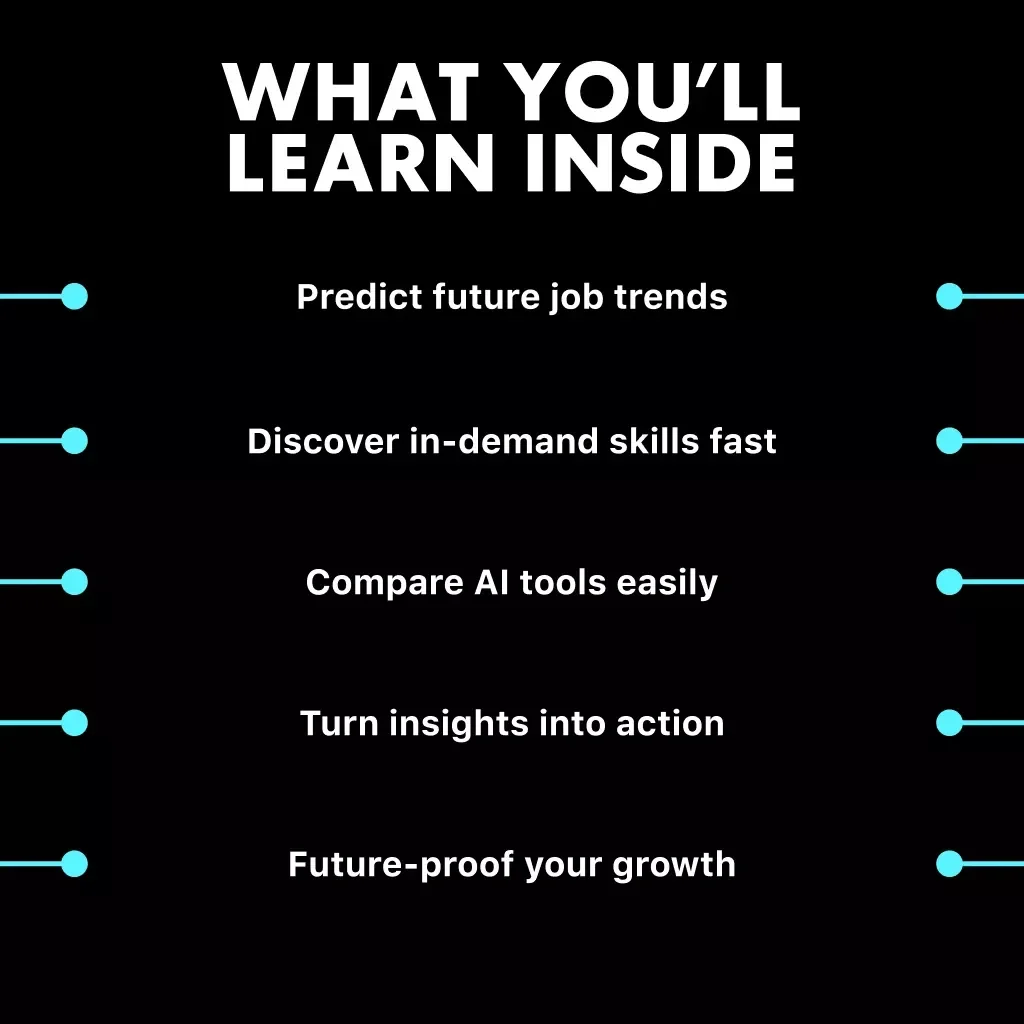 Smarter Career Insights with AI | Digital Guide to How to Use AI to Analyze Job Market Trends, Predict Future Careers & Plan Skill Growth | Career Planning eBook for Professionals, Students & Job Seekers