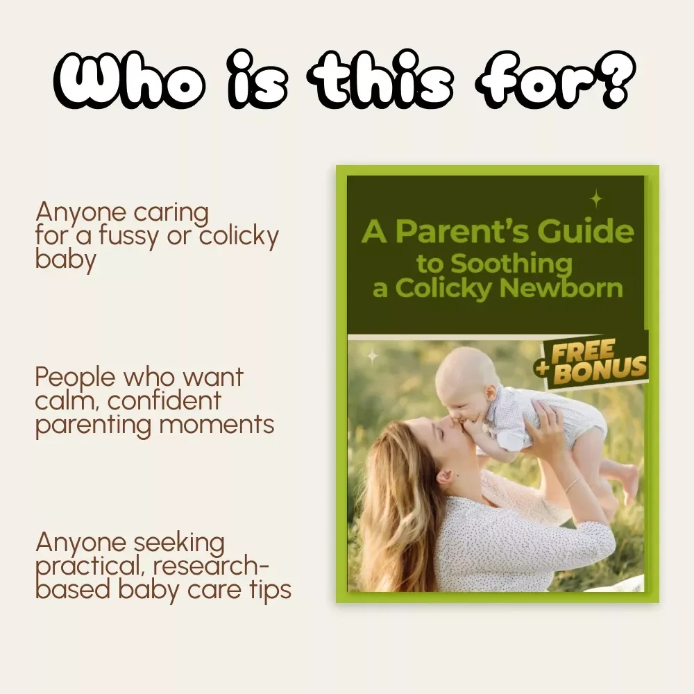 A Parent’s Guide to Soothing a Colicky Newborn | Gentle Parenting Tips & How to Soothe a Colicky Newborn Naturally | Digital Download PDF Guide for New Moms and Dads