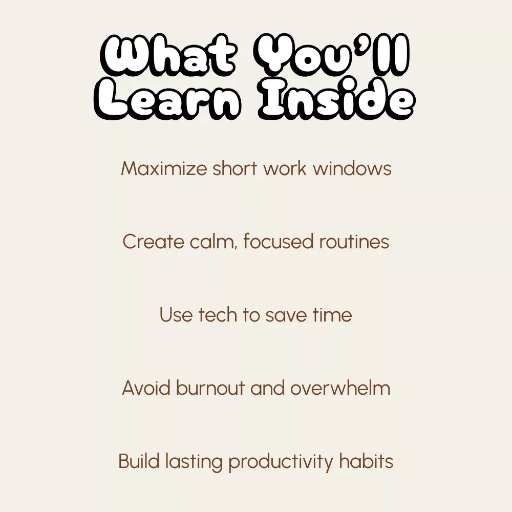 Nap-Time Ninja: Getting Work Done While Baby Sleeps | Productivity Guide for Parents | How to Get Work Done While Baby Naps | Digital Download