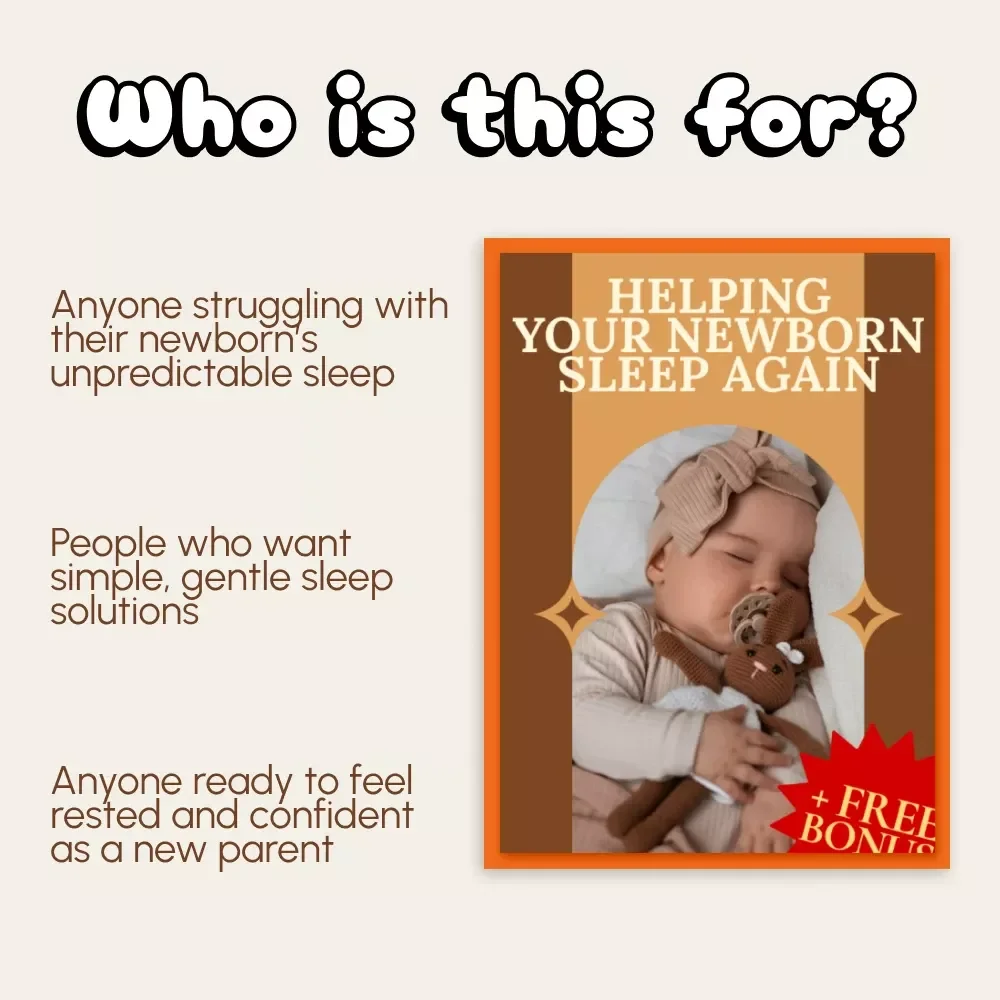 Helping Your Newborn Sleep Again | Baby Sleep Guide | Newborn Sleep eBook | Gentle Baby Soothing Techniques | AI Sleep Tracking Tips | Digital Download