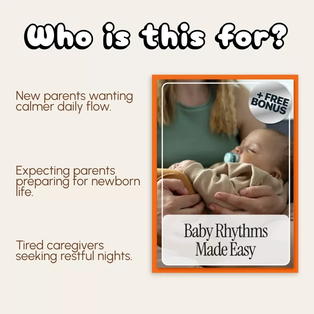 Baby Rhythms Made Easy | Newborn Schedule Checklist | Gentle Routine Guide for Predictable Days & Nights | How to Get Newborn Into More Predictable Schedule