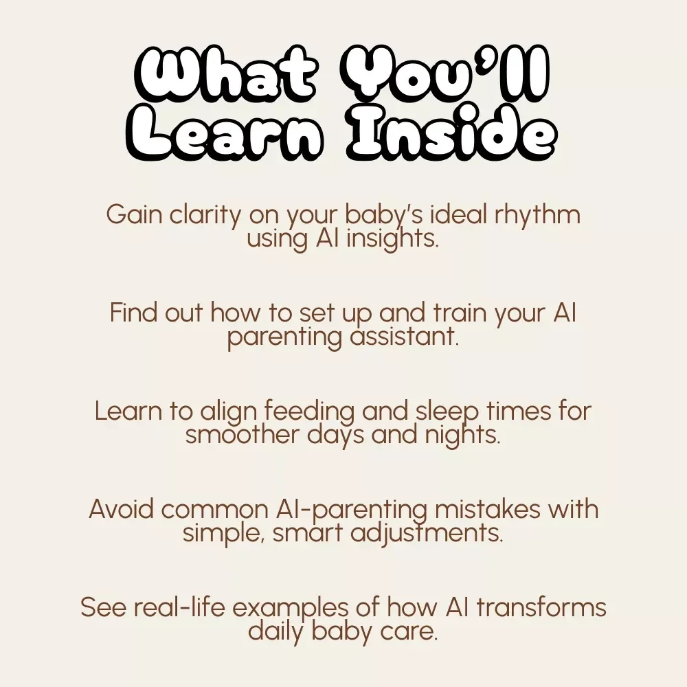 Smart Baby Rhythm: How to Build Your Baby’s Feeding & Sleep Schedule with AI | Digital Parenting Guide for New Moms & Dads | How to Generate Feeding & Sleep Schedule Using AI | Instant Download eBook