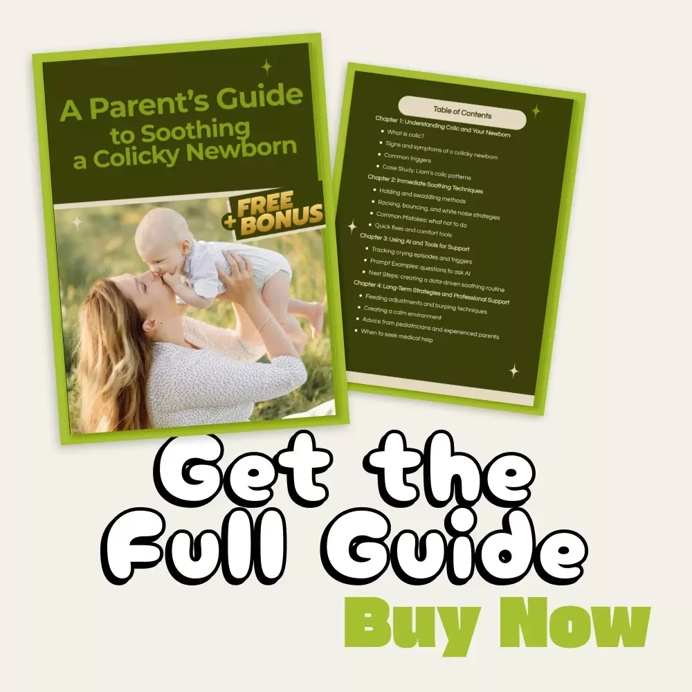 A Parent’s Guide to Soothing a Colicky Newborn | Gentle Parenting Tips & How to Soothe a Colicky Newborn Naturally | Digital Download PDF Guide for New Moms and Dads
