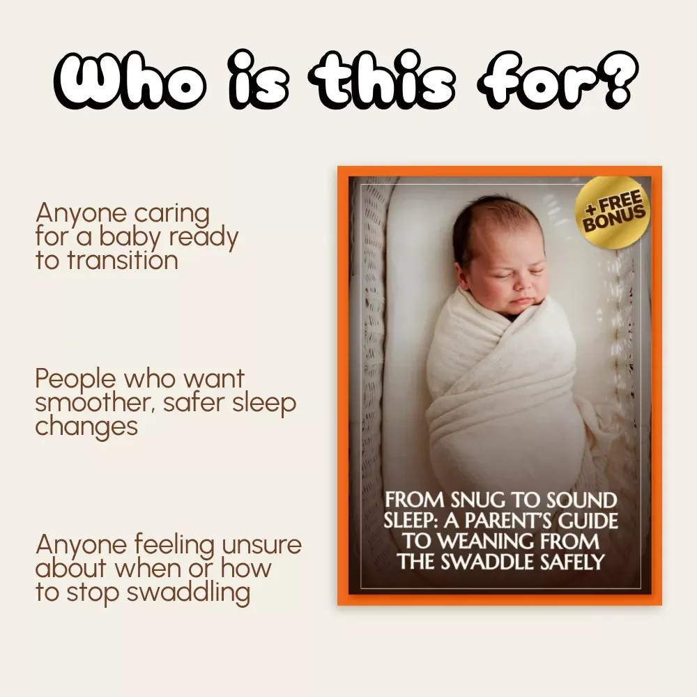 From Snug to Sound Sleep: A Parent’s Guide to Weaning from the Swaddle Safely | Gentle Baby Sleep Transition eBook | How to Wean from Swaddle Safely Guide for New Parents