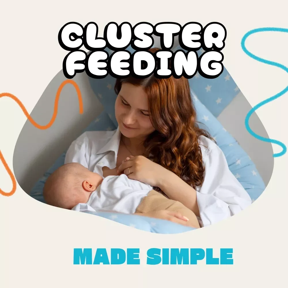Cluster Feeding Made Simple: A Parent’s Friendly Guide to Understanding Your Baby’s Hungry Spells | Digital Download | New Parent eBook on How to Cluster Feed Schedule & Baby Feeding Routines