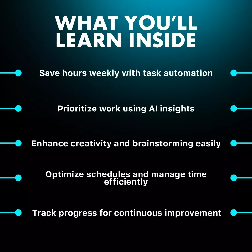 Tips for Using AI to Improve Productivity: Digital Download Guide, eBook & Checklist for Time Management, Task Automation, Creativity Boost, and AI Productivity Tools