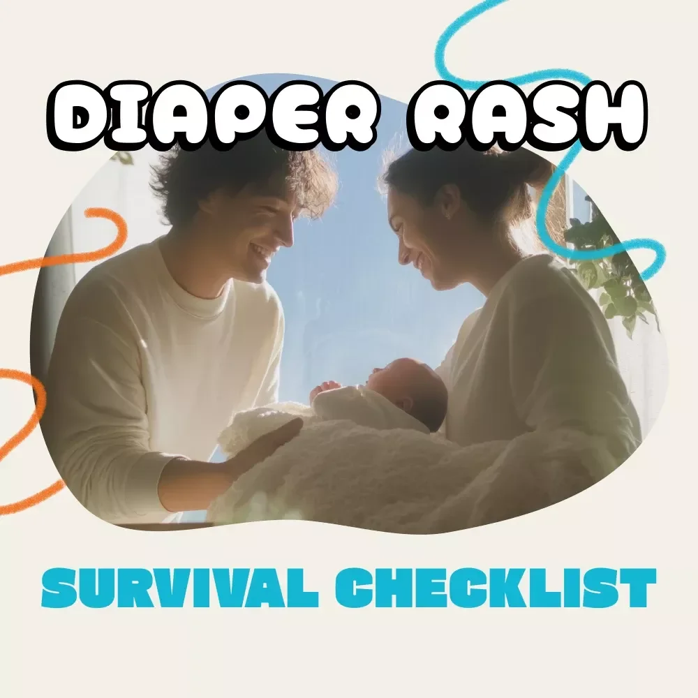 The “Oh No! Diaper Rash” Survival Checklist: Quick Fixes for Your Newborn | Printable New Parent Guide | Baby Skincare eBook | Instant Digital Download