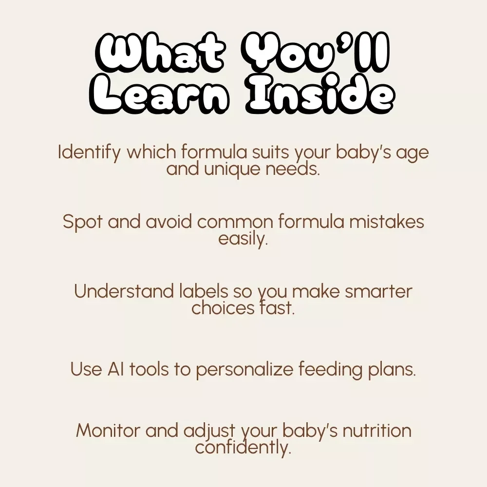 Formula 101: Choosing the Right Formula for Your Baby with Confidence | Digital Baby Formula Guide | How to Choose Formula Type with Ease for New Parents