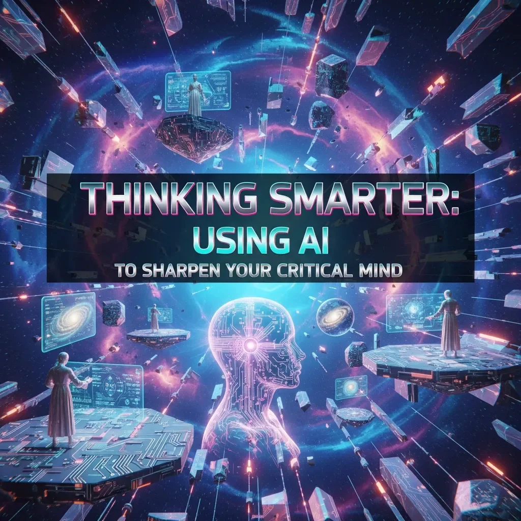 Thinking Smarter: Using AI to Sharpen Your Critical Mind | Digital Guide for How to Use AI to Improve Critical Thinking Skills | Personal Growth eBook & AI Learning Tool