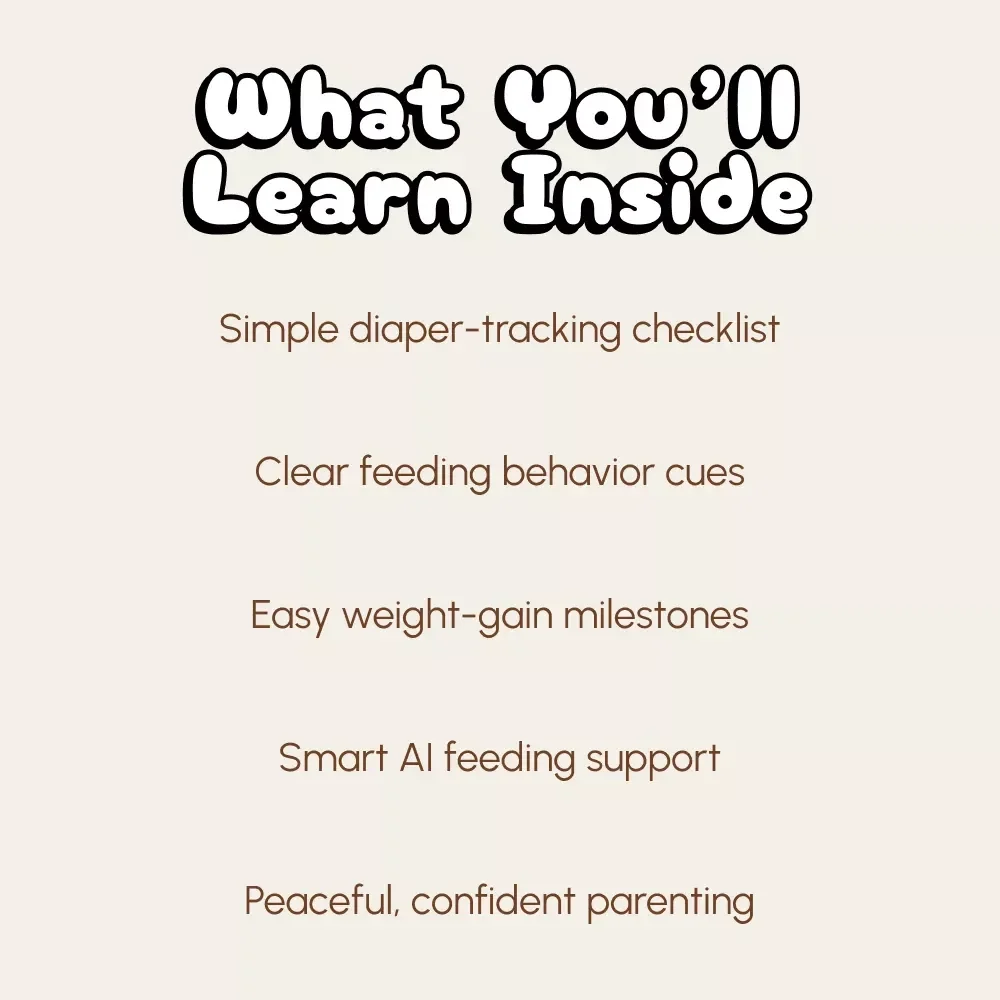 How to Know Your Newborn is Getting Enough Milk | Printable Breastfeeding Checklist | New Mom Digital Guide | Baby Feeding Tracker | Instant Download
