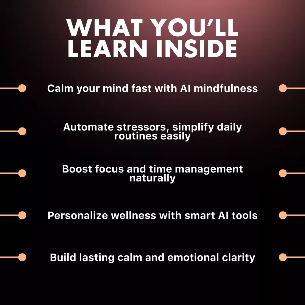 How to Use AI to Manage Stress | Digital eBook Guide for Mindfulness, Productivity & Calm Living | AI-Powered Stress Management for Anxiety Relief, Focus & Wellbeing