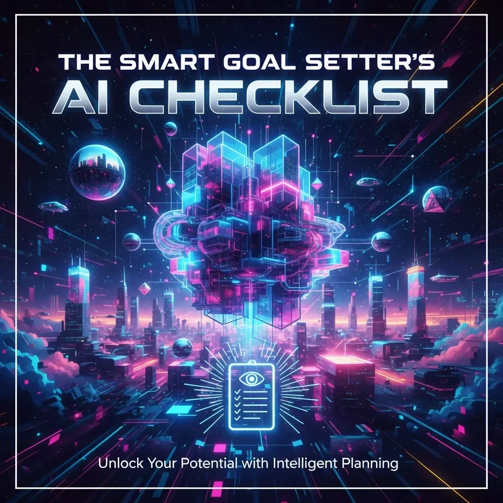 The Smart Goal Setter’s AI Checklist | How to Use AI to Set Professional Goals | Digital Download for Career Clarity & Productivity