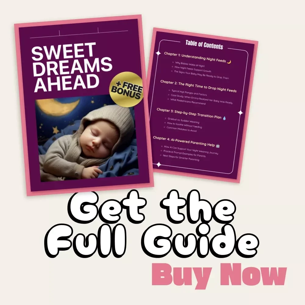 Sweet Dreams Ahead | Baby Sleep Guide for Parents | When to Drop Night Feeds for Baby | Digital Download eBook