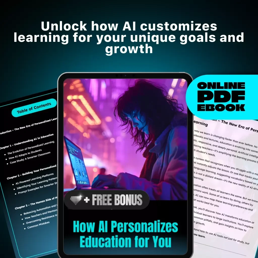 How AI Personalizes Education for You – AI for Personalized Learning eBook | Digital Guide to Smarter, Tailored Study Strategies