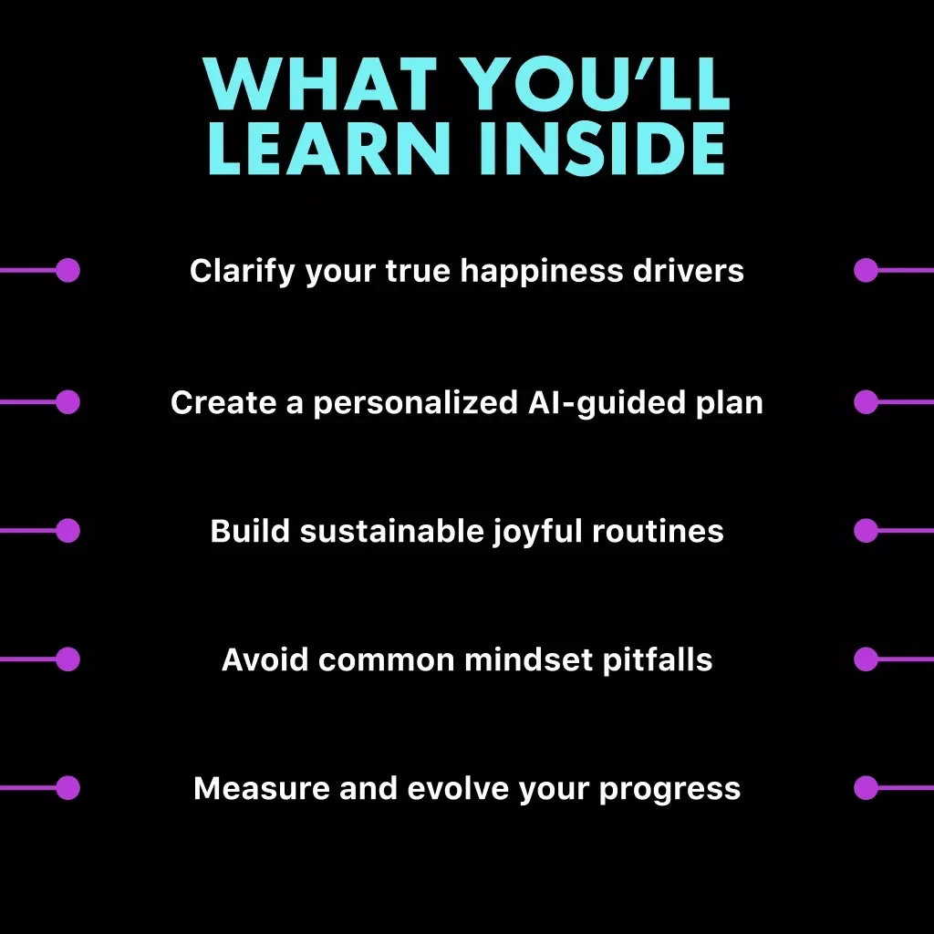Happiness, Tailored: Using AI to Craft Your Personal Joy Blueprint | Digital Guide on How to Use AI to Create a Personalized Happiness Plan | Self-Discovery & Mindfulness eBook for Intentional Living