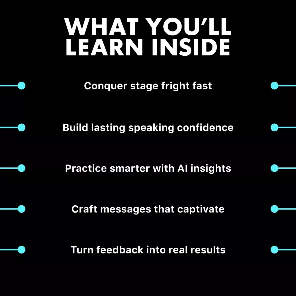 Master Public Speaking with AI Feedback | Digital eBook for Speakers | Learn How to Practice Public Speaking with AI Feedback | Confidence, Voice, and Delivery Guide