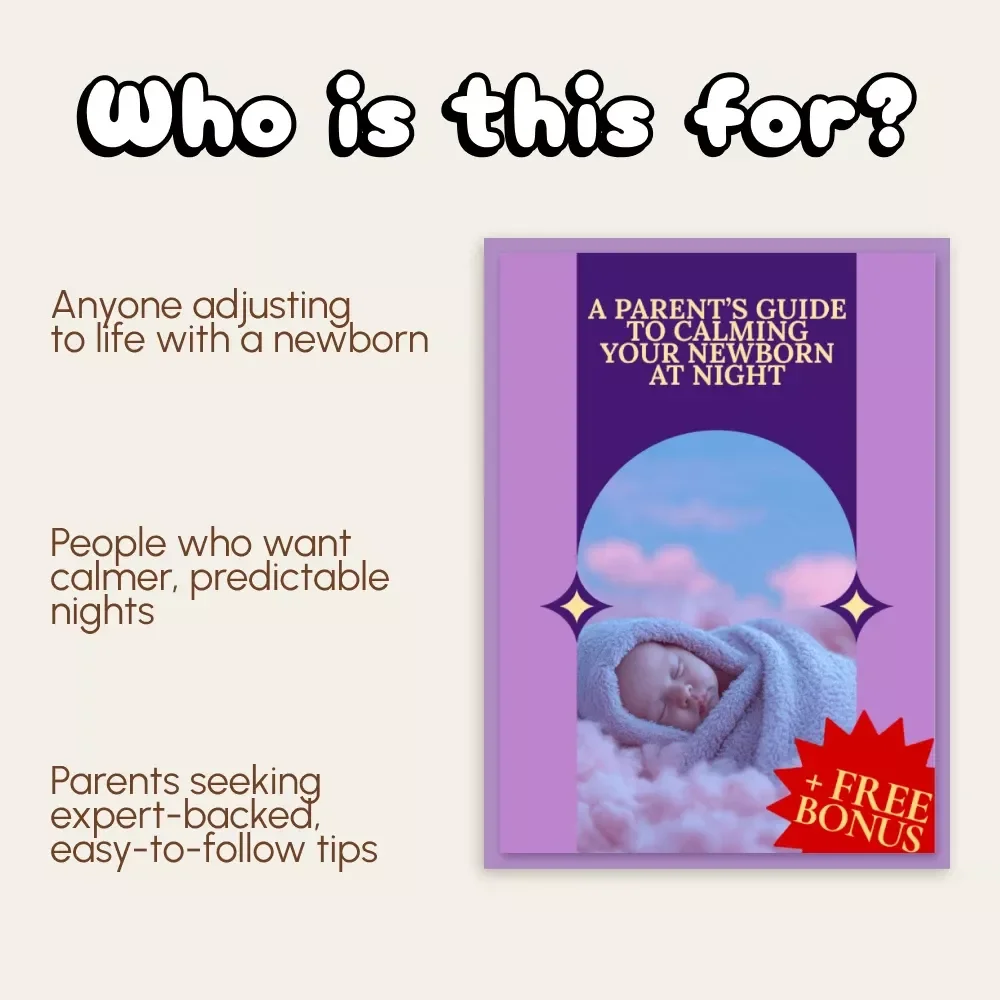 A Parent’s Guide to Calming Your Newborn at Night | Gentle Sleep Ebook for New Parents | Digital Download for Understanding, Soothing & Comforting Your Baby | Learn How to Calm a Newborn at Night