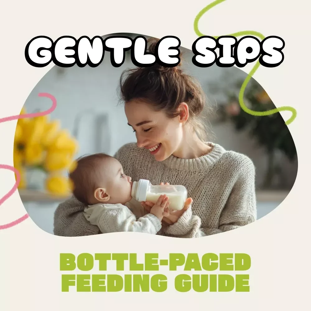 Gentle Sips: A Parent’s Guide to Bottle-Paced Feeding | Digital eBook for New Parents | Tips for Bottle Paced Feeding Method | Baby Feeding Essentials
