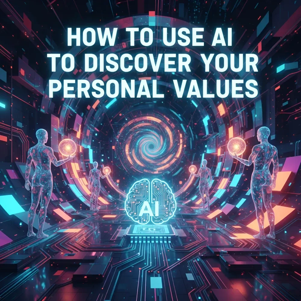 How to Use AI to Discover Your Personal Values — AI Guide to Unlock Your True Priorities, Self-Discovery eBook, and Personal Growth Checklist