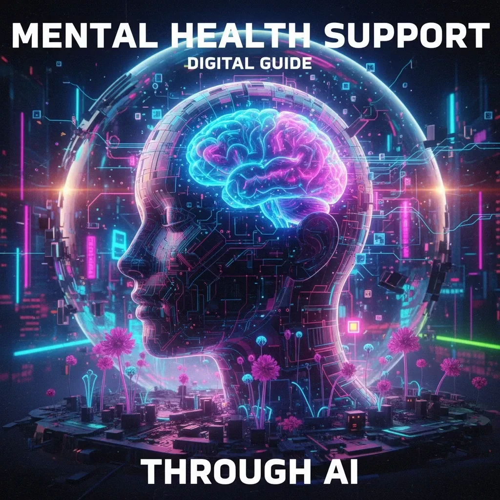 Mental Health Support Through AI Checklist | Digital Self-Care Guide for Emotional Wellness, Mindfulness & AI-Assisted Reflection | Mental Health Support Through AI