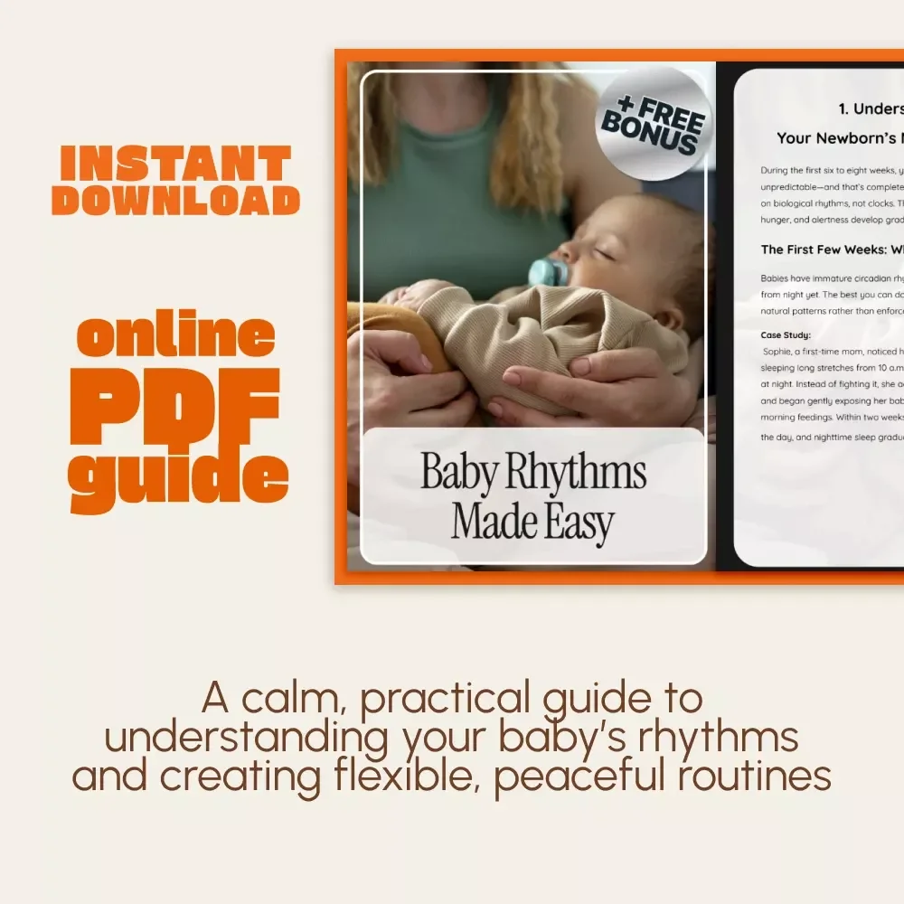 Baby Rhythms Made Easy | Newborn Schedule Checklist | Gentle Routine Guide for Predictable Days & Nights | How to Get Newborn Into More Predictable Schedule