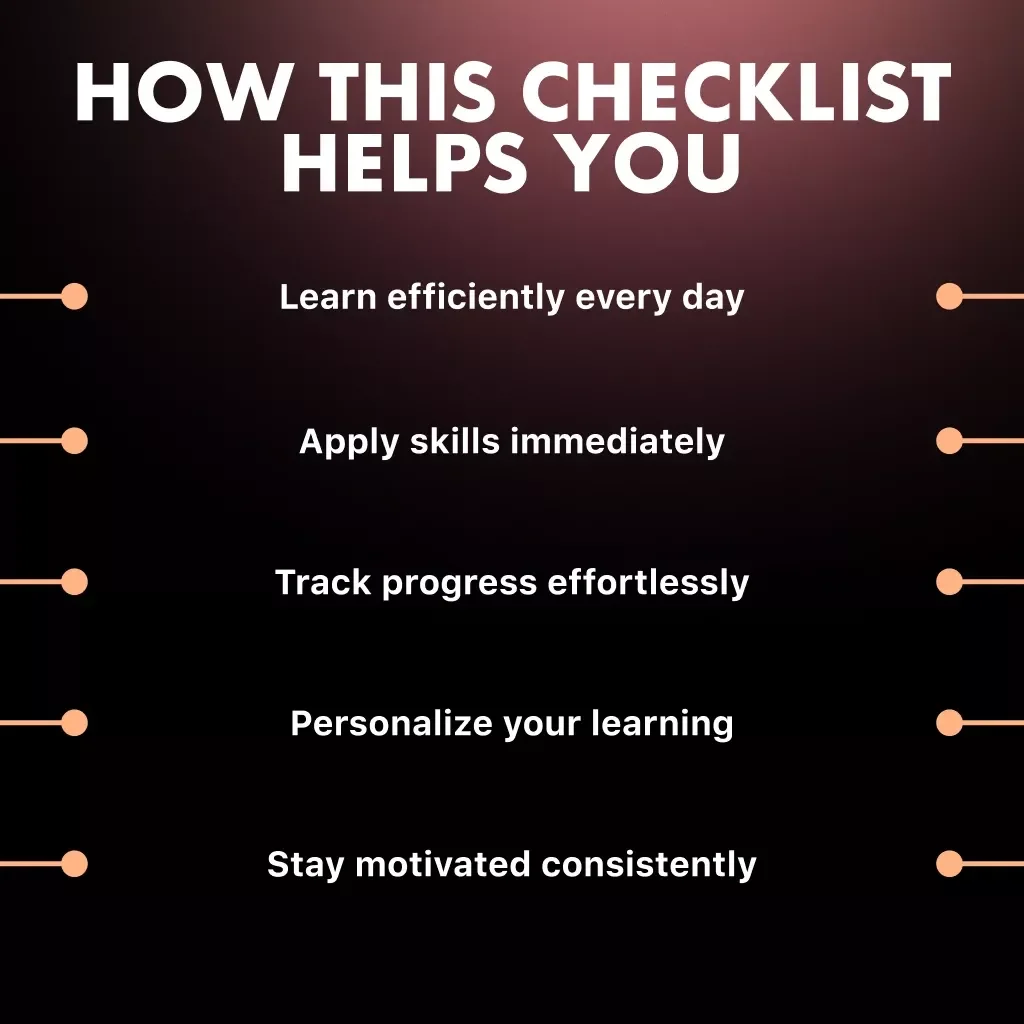 Master New Skills Faster Using AI: Checklist – How to Use AI for Learning New Skills, Digital Learning Guide, Skill-Building Checklist