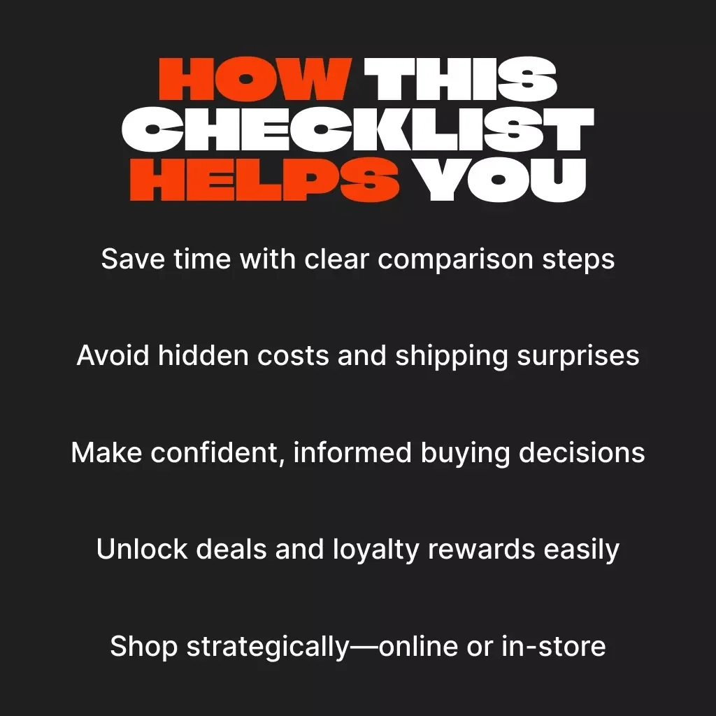 The Smart Shopper’s Price Battle Checklist | Digital Download for Comparing Online and In-Store Prices | Printable Shopping Guide for Smarter Buying Decisions | Best Way to Compare Online and In-Store Prices