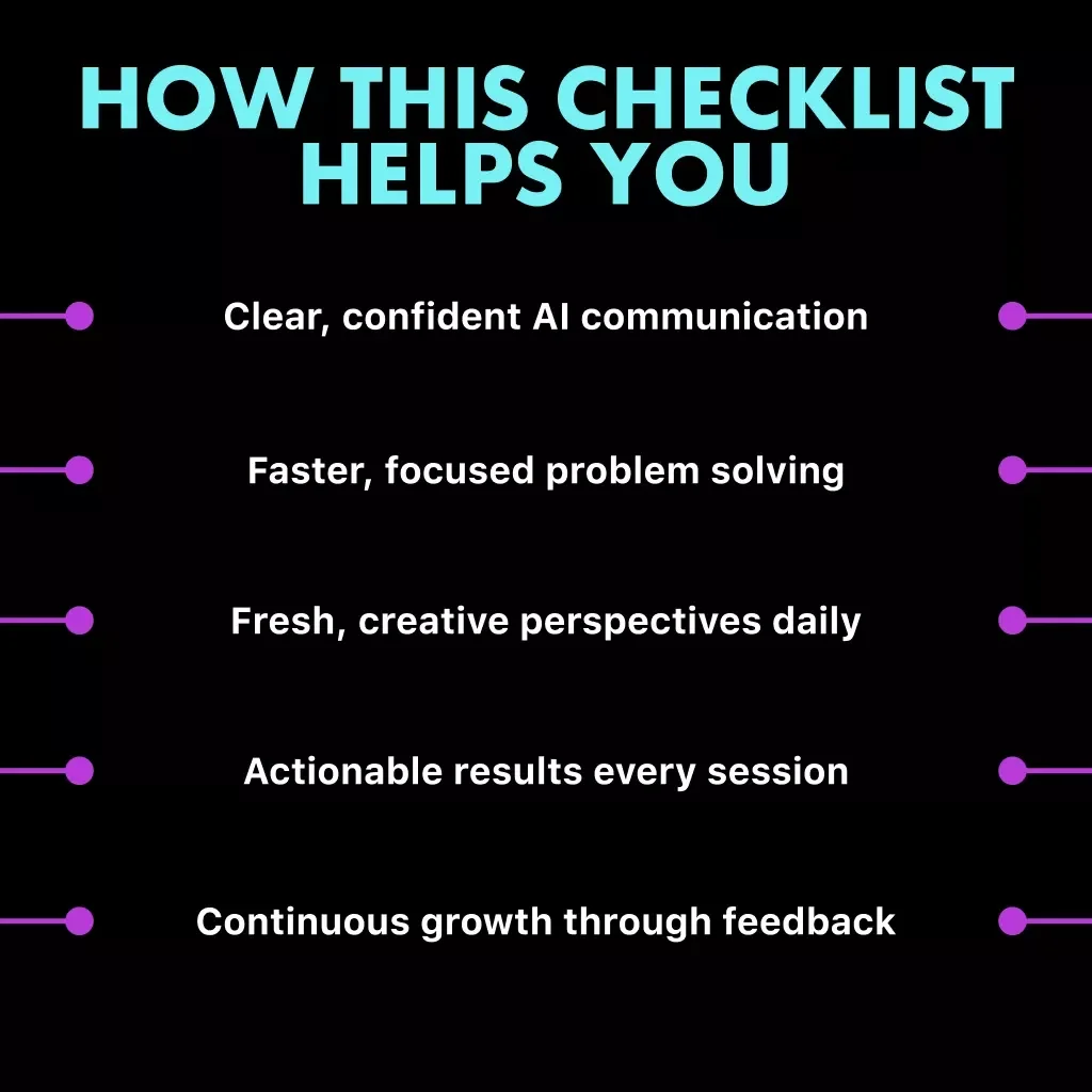 AI Problem-Solving Power-Up Checklist | Digital Download for How to Use AI to Develop Problem-Solving Skills | AI Strategy & Critical Thinking Guide for Entrepreneurs, Students, and Professionals