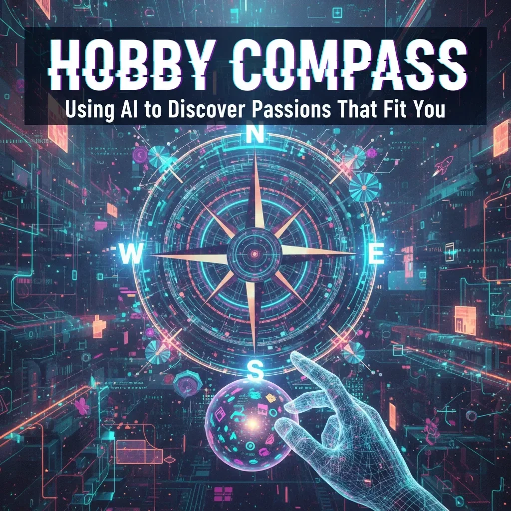 Hobby Compass: Using AI to Discover Passions That Fit You – A Step-by-Step Guide to How to Use AI to Suggest Hobbies Based on Personality, Interests & Strengths | Digital Download eBook for Self-Discovery