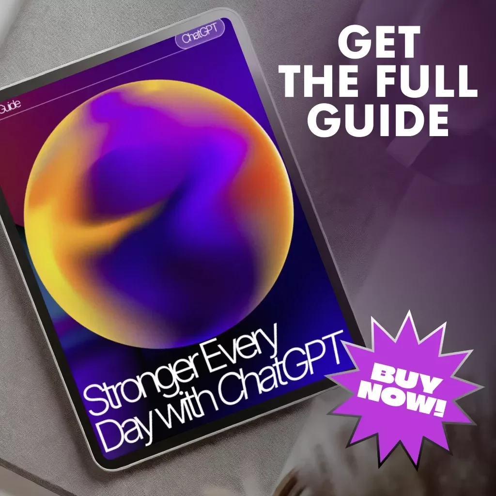 Stronger Every Day with ChatGPT | AI Fitness Planning Guide | How to Use ChatGPT to Make a Workout Plan for Beginners & Beyond | Digital Download eBook