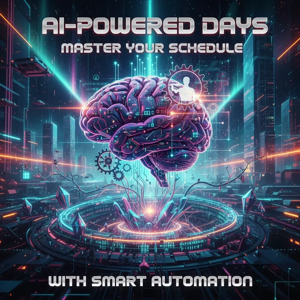AI-Powered Days: Master Your Schedule with Smart Automation | Productivity eBook for Busy Professionals | Learn how to use AI to organize my day, automate tasks, and master your routine with smart tools