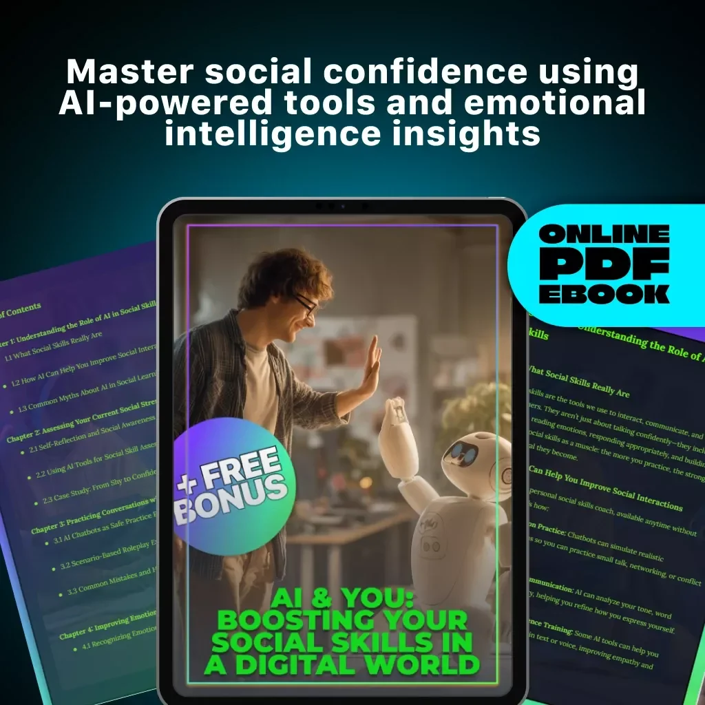 AI & You: Boosting Your Social Skills in a Digital World | eBook | Digital Guide on How to Use AI to Improve Social Skills | Personal Growth | Emotional Intelligence | Communication Confidence