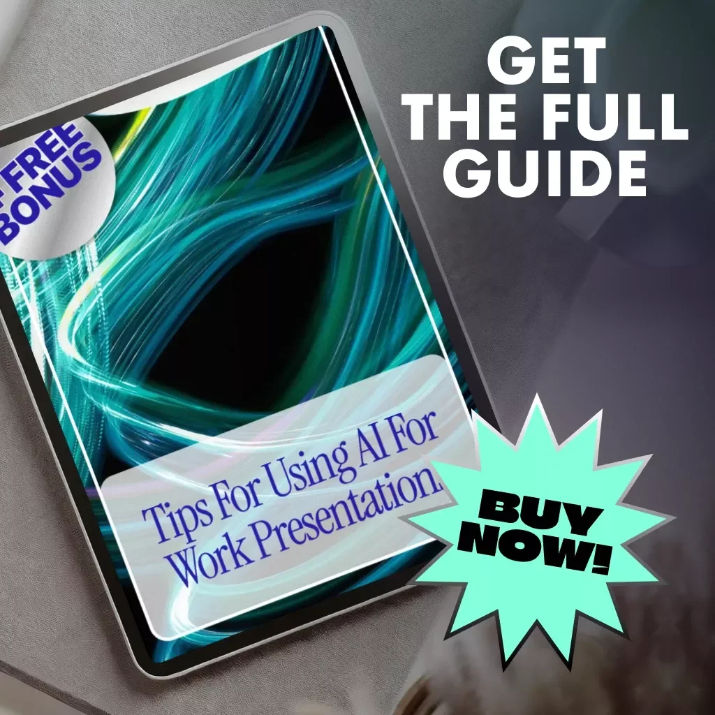 Tips for Using AI for Work Presentations | Digital Guide for Smarter Slide Design, Planning & Delivery | Boost Productivity with AI Tools for Work Presentations