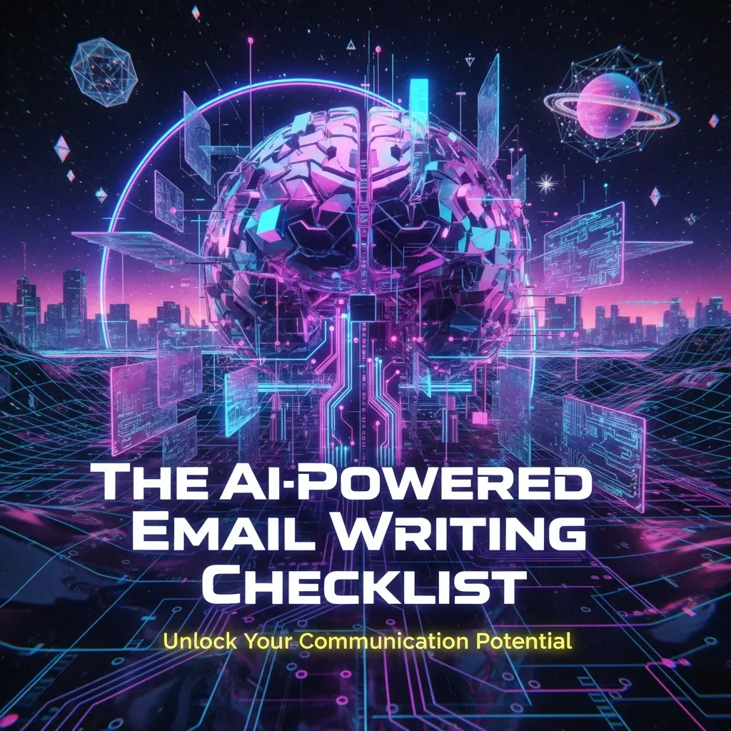 The AI-Powered Email Writing Checklist | How to Use AI to Write Emails Faster | Digital Productivity Guide for Entrepreneurs, Marketers & Busy Professionals