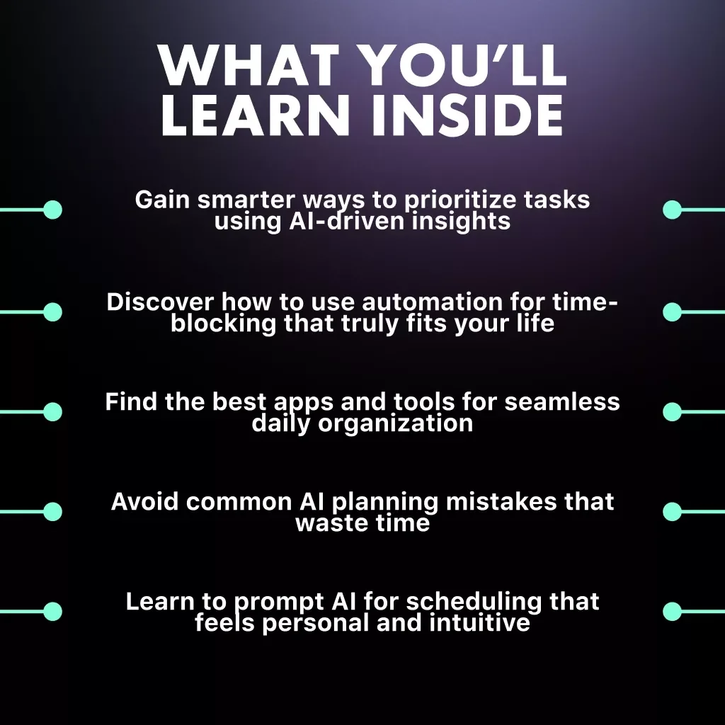 AI-Powered Days: Master Your Schedule with Smart Automation | Productivity eBook for Busy Professionals | Learn how to use AI to organize my day, automate tasks, and master your routine with smart tools