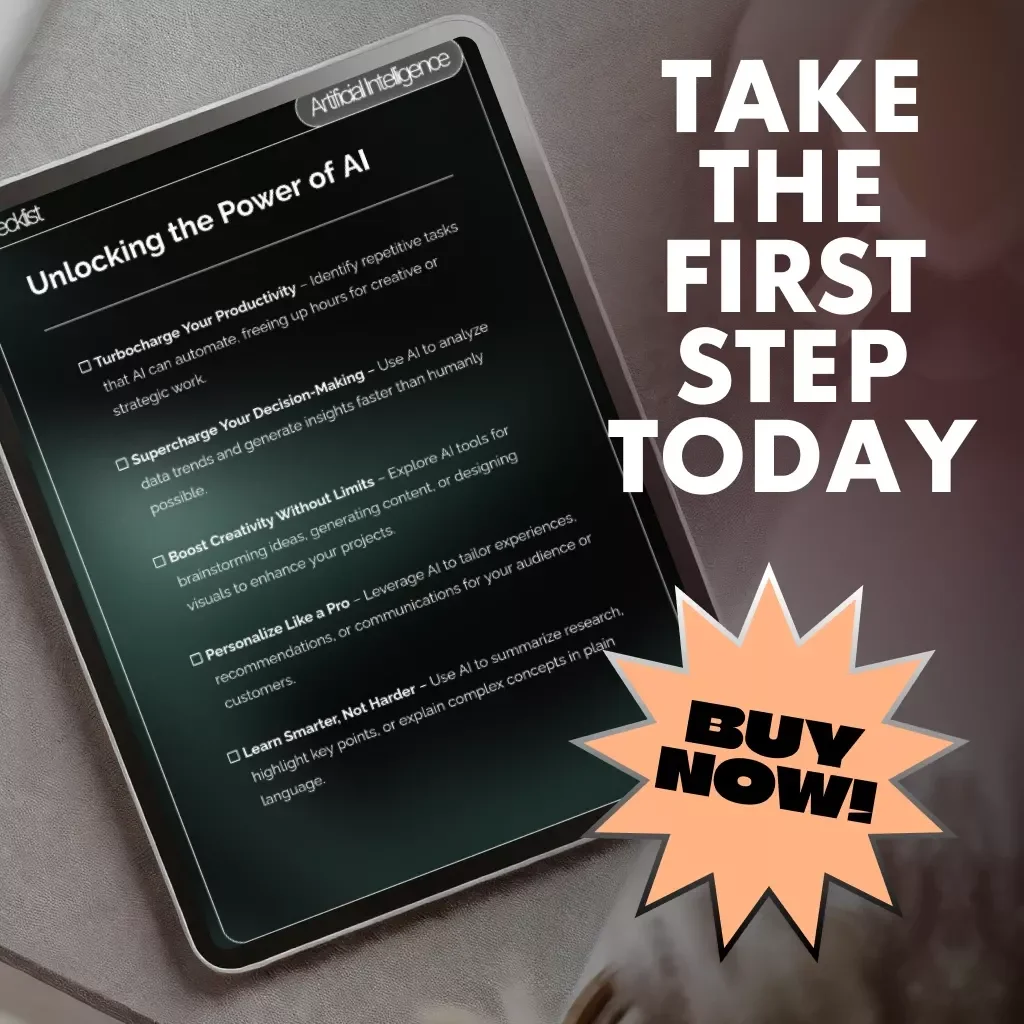 Unlocking the Power of AI | Productivity Guide for Entrepreneurs, Creatives & Professionals | Digital Download eBook, AI Automation & Strategy Checklist